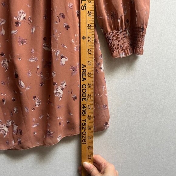 Wilfred Aritzia Alana floral babydoll dress Sz XXS - Picture 8 of 8